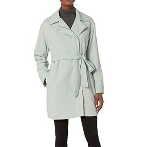 7 for All Mankind Asymmetrical drape trench coat
